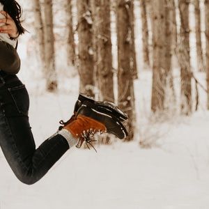 Frye Veronica Leather/Shearling Duck Boot EUC